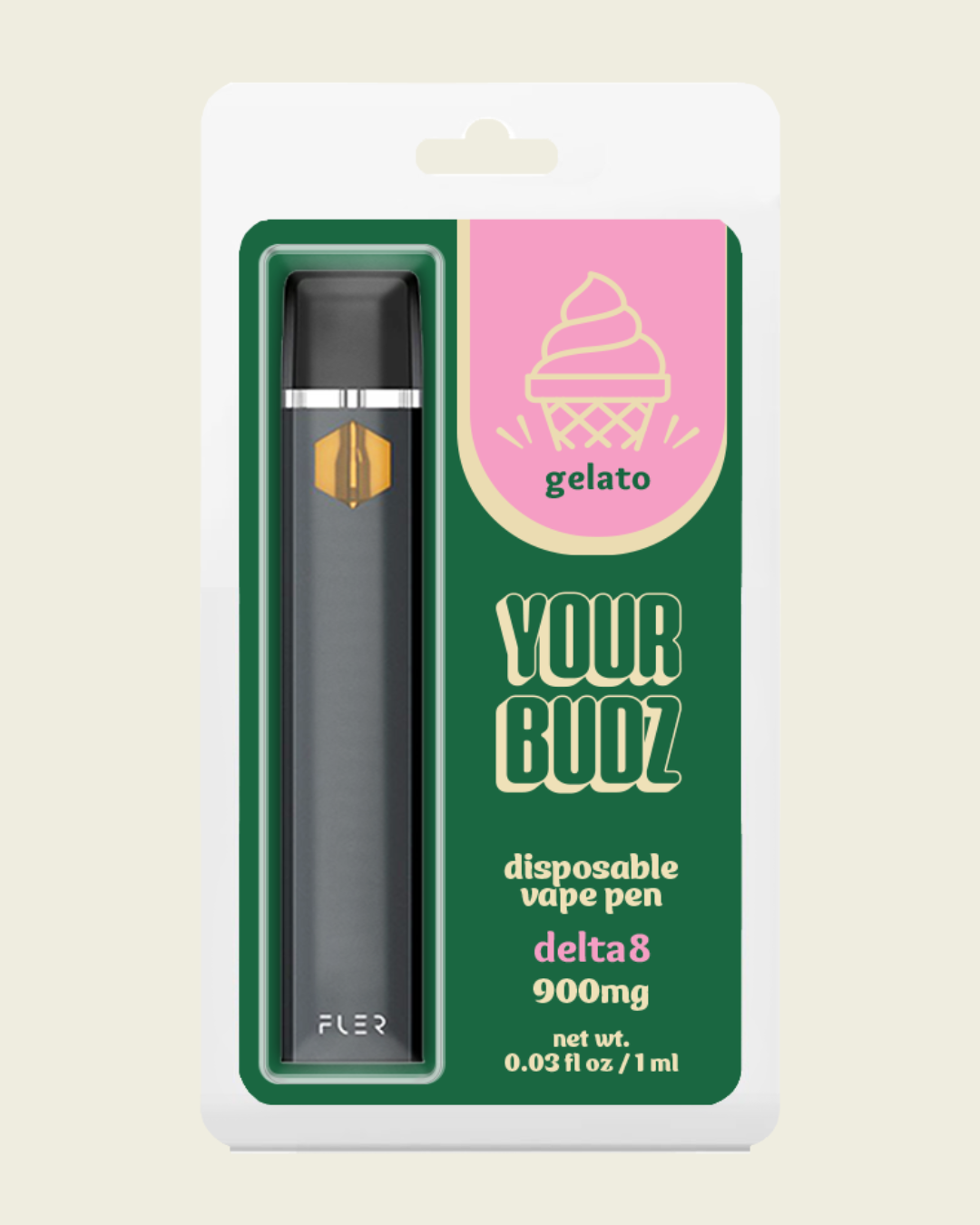 Delta 8 Vape Pen (Gelato) - 900mg