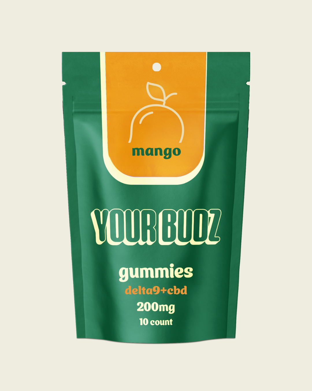 Delta 9 + CBD Gummies (Mango) - 200mg